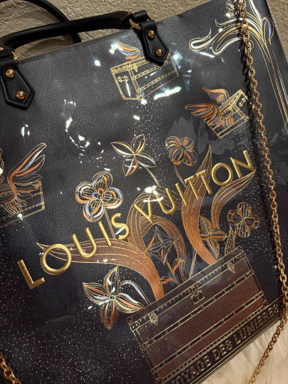 Louis Vuitton LV Large Shopping Tote Bag Crossbody Bag with PVC / TPU Cover - Picture 5 of 9